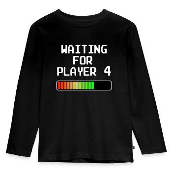 Werdender Vater Werdende Mutter Eltern Nachwuchs - Kinder Premium Bio Langarmshirt - Schwarz - Vorne - AI Model Kid Male (0cm)