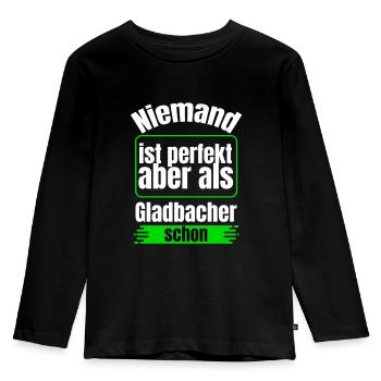 Mönchengladbach Gladbacher - Kids' Premium Longsleeve Shirt - black - Front - AI Model Kid Male (0cm)