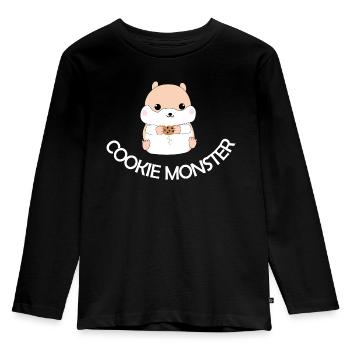 Hamster - Kids' Premium Longsleeve Shirt - black - Front - AI Model Kid Male (0cm)
