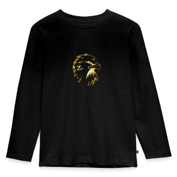 Eagle Golden Eagle Osprey eagle bird of prey - Kids' Premium Longsleeve Shirt - black - Front - AI Model Kid Male (0cm)