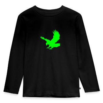 Eagle Golden Eagle Osprey eagle bird of prey - Kids' Premium Longsleeve Shirt - black - Front - AI Model Kid Male (0cm)