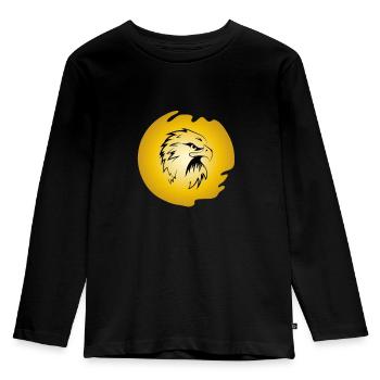 Eagle Golden Eagle Osprey White-tailed Eagle Bird of Prey - Kids' Premium Longsleeve Shirt - black - Front - AI Model Kid Male (0cm)