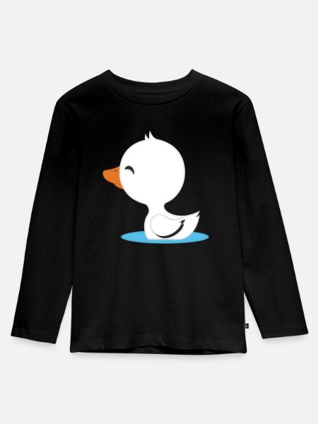 duck - Kids' Premium Longsleeve Shirt - black