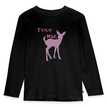 Tyrolienne - T-shirt manches longues Premium Enfant - noir - Devant - AI Model Kid Male (0cm)
