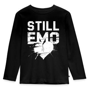Still Emo! Emo Goth Alternative - Kids' Premium Longsleeve Shirt - black - Front - AI Model Kid Male (0cm)