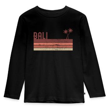 Bali - Kinder Premium Bio Langarmshirt - Schwarz - Vorne - AI Model Kid Male (0cm)