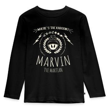Looney Tunes Marvin Dessin - T-shirt manches longues Premium Enfant - noir - Devant - AI Model Kid Male (0cm)