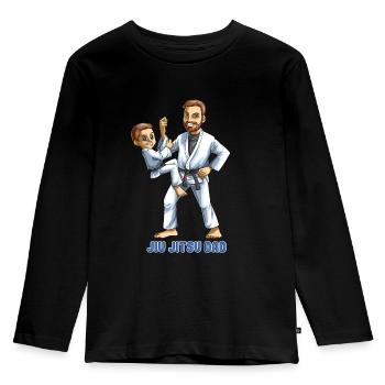 BJJ Dad-BJJ Jiu-Jitsu, grappling et MMA - T-shirt manches longues Premium Enfant - noir - Devant - AI Model Kid Male (0cm)