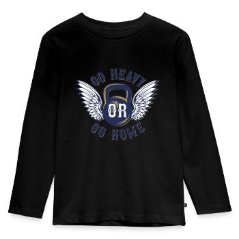 Coole Sprüche - Kinder Premium Bio Langarmshirt - Schwarz - Vorne - AI Model Kid Male (0cm)