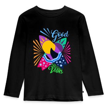 Surfboards - Kids' Premium Longsleeve Shirt - black - Front - AI Model Kid Male (0cm)