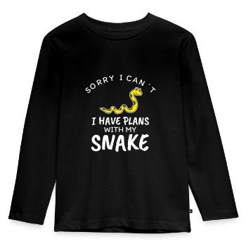 Serpent - T-shirt manches longues Premium Enfant - noir - Devant - AI Model Kid Male (0cm)