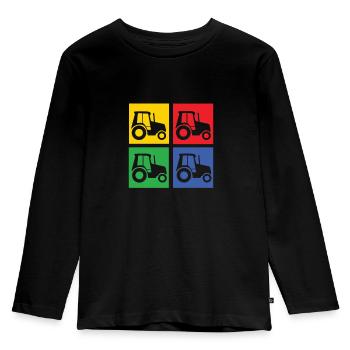 Agriculteur - T-shirt manches longues Premium Enfant - noir - Devant - AI Model Kid Male (0cm)