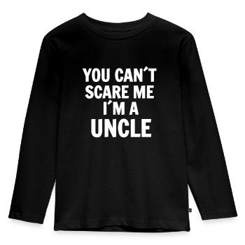 Uncle - Kids' Premium Longsleeve Shirt - black - Front - AI Model Kid Male (0cm)