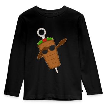 Doner Kebab - T-shirt manches longues Premium Enfant - noir - Devant - AI Model Kid Male (0cm)