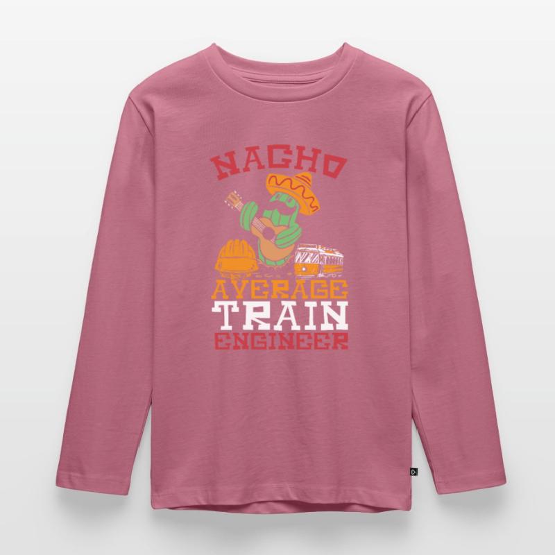 Nacho Average Train Engineer Train Engineering Kinder Premium Bio Langarmshirt