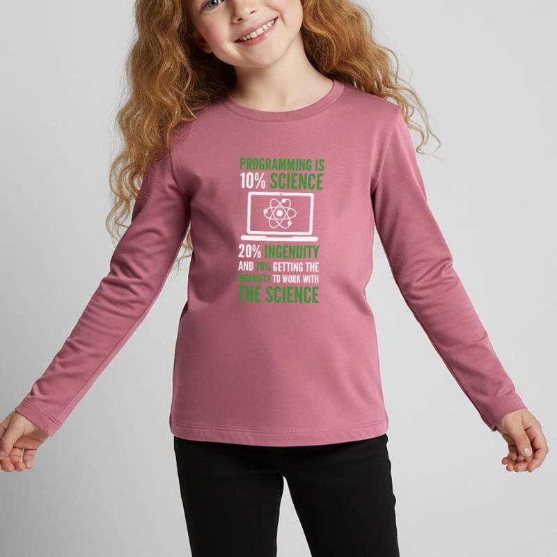 Programming is Science Computer Developer Coding Kinder Premium Bio Langarmshirt