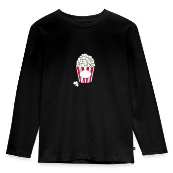 Kino - Kinder Premium Bio Langarmshirt - Schwarz - Vorne - AI Model Kid Male (0cm)