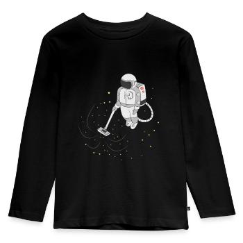 Astronaut Spaceman Space Weltall Shirt Geschenk - Kinder Premium Bio Langarmshirt - Schwarz - Vorne - AI Model Kid Male (0cm)