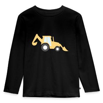 Excavator - Kids' Premium Longsleeve Shirt - black - Front - AI Model Kid Male (0cm)