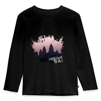 Angkor Wat - T-shirt manches longues Premium Enfant - noir - Devant - AI Model Kid Male (0cm)