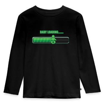 BABY LOADING - Kids' Premium Longsleeve Shirt - black - Front - AI Model Kid Male (0cm)