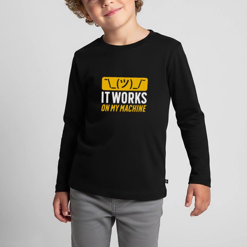 Ascii Coder CSS HTML Programmeur Nerd Geek T-shirt manches longues Premium Enfant