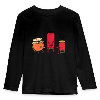 Jam Session - Kids' Premium Longsleeve Shirt - black - Front - AI Model Kid Male (0cm)