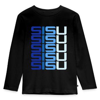 Sisu Soumi finnois finnois - T-shirt manches longues Premium Enfant - noir - Devant - AI Model Kid Male (0cm)