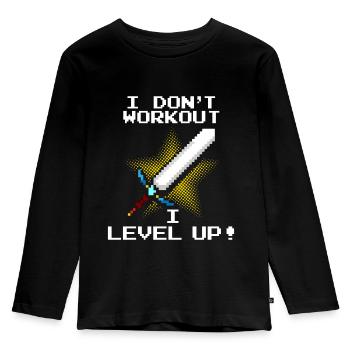 Gamers Gaming Video Game Videogame Console gamble - Kids' Premium Longsleeve Shirt - black - Front - AI Model Kid Male (0cm)