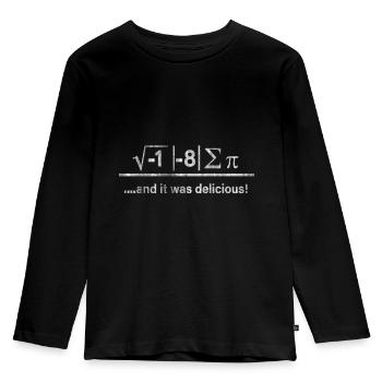 Physics - Kids' Premium Longsleeve Shirt - black - Front - AI Model Kid Male (0cm)