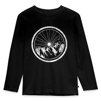 VTT - T-shirt manches longues Premium Enfant - noir - Devant - AI Model Kid Male (0cm)
