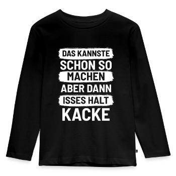 Sarcastic sayings - Kids' Premium Longsleeve Shirt - black - Front - AI Model Kid Male (0cm)