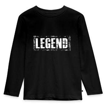 légende - T-shirt manches longues Premium Enfant - noir - Devant - AI Model Kid Male (0cm)