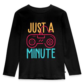 Controller Videospiele - Kinder Premium Bio Langarmshirt - Schwarz - Vorne - AI Model Kid Male (0cm)