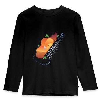 Madagascar - Kids' Premium Longsleeve Shirt - black - Front - AI Model Kid Male (0cm)