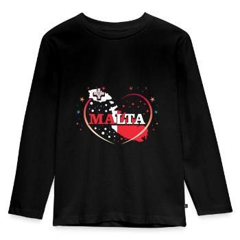 Malta - Kids' Premium Longsleeve Shirt - black - Front - AI Model Kid Male (0cm)