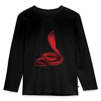 enfants de serpent rouge - T-shirt manches longues Premium Enfant - noir - Devant - AI Model Kid Male (0cm)