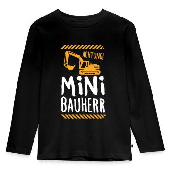 Bâtiment de la maison du client junior - T-shirt manches longues Premium Enfant - noir - Devant - AI Model Kid Male (0cm)