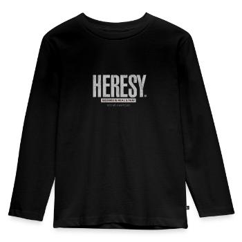 Atheist Design Atheist Candy - Anti Religion Humor - Kinder Premium Bio Langarmshirt - Schwarz - Vorne - AI Model Kid Male (0cm)