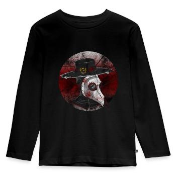 Pestdoc 2 - Kids' Premium Longsleeve Shirt - black - Front - AI Model Kid Male (0cm)