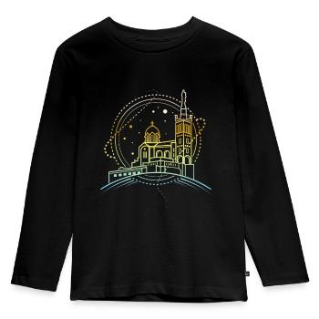 Marseille - Kids' Premium Longsleeve Shirt - black - Front - AI Model Kid Male (0cm)