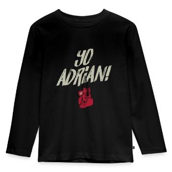 Yo Adrian Phillie Philadelphia Slang Meme - Kids' Premium Longsleeve Shirt - black - Front - AI Model Kid Male (0cm)