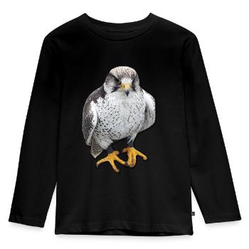 Vogeltier Greifvogel Krallen - Kinder Premium Bio Langarmshirt - Schwarz - Vorne - AI Model Kid Male (0cm)