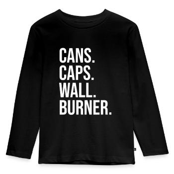 Graffiti gift idea - Kids' Premium Longsleeve Shirt - black - Front - AI Model Kid Male (0cm)