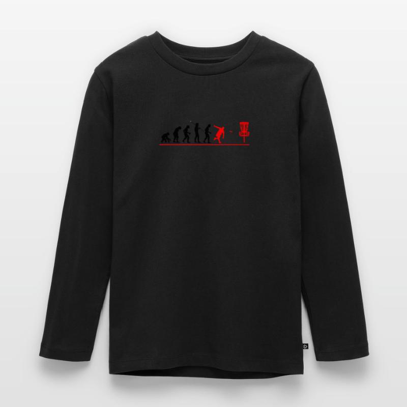 Evolution Disc Golf Discgolf Ultimate Disc Frolf Kinder Premium Bio Langarmshirt
