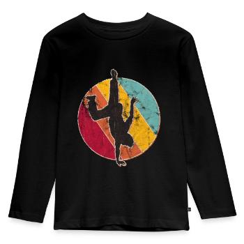 Breakdance b-boy gift - Kids' Premium Longsleeve Shirt - black - Front - AI Model Kid Male (0cm)