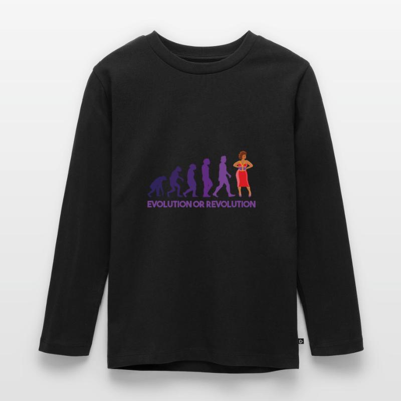 Drag Queen Evolution Oder Revolution Kinder Premium Bio Langarmshirt