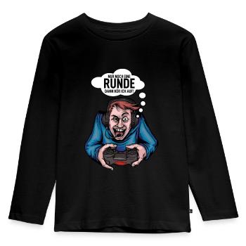 Zocken - Kinder Premium Bio Langarmshirt - Schwarz - Vorne - AI Model Kid Male (0cm)