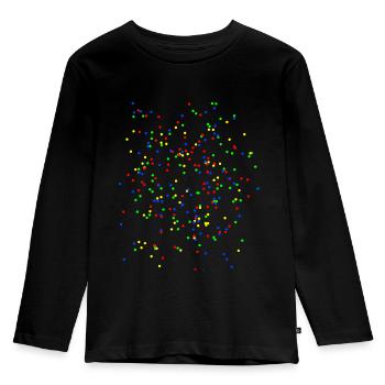 Confetti Colorful - Kids' Premium Longsleeve Shirt - black - Front - AI Model Kid Male (0cm)