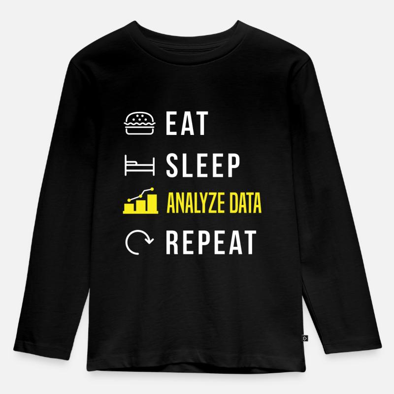 Data Analytics Data Engineering for a Data - T-shirt manches longues Premium Enfant - noir